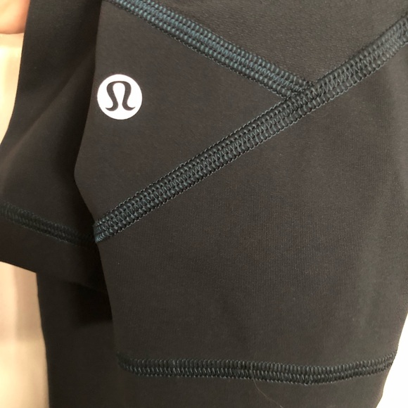 Lululemon Pace Rival Crop *Full-On Luxtreme 22" Teal size 2 - Picture 5 of 7